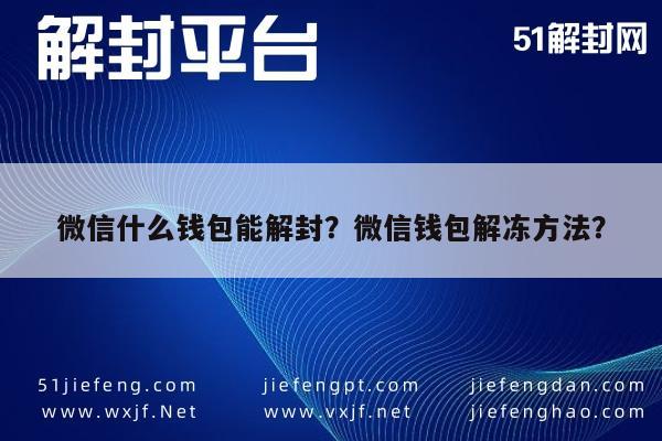 微信辅助-微信什么钱包能解封？微信钱包解冻方法？(1)