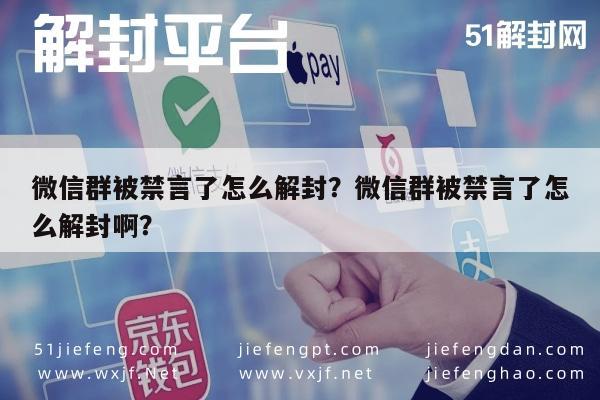 微信辅助-微信群被禁言了怎么解封？微信群被禁言了怎么解封啊？(1)