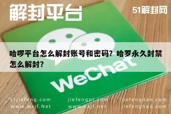 微信解封-哈啰平台怎么解封账号和密码？哈罗永久封禁怎么解封？(1)