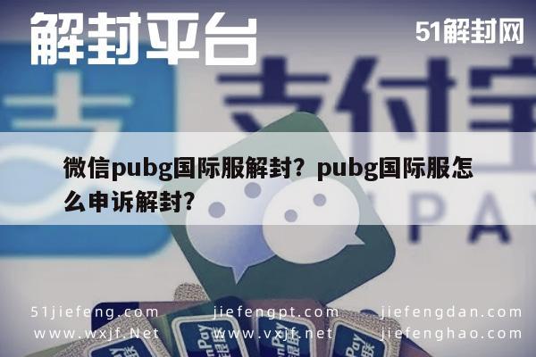 微信注册-微信pubg国际服解封？pubg国际服怎么申诉解封？(1)