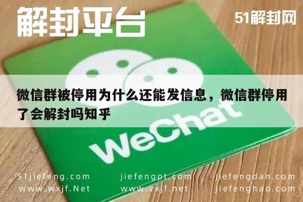 微信辅助-微信群被停用为什么还能发信息，微信群停用了会解封吗知乎(1)