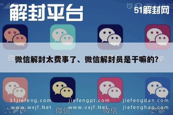 微信辅助-微信解封太费事了、微信解封员是干嘛的？(1)